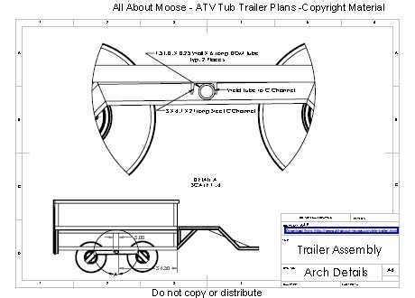 ATV Trailer Plans for a Walking Beam ATV Tub Trailer