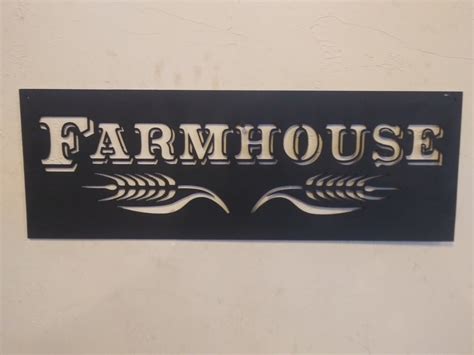 FARMHOUSE CNC Plasma Cut Sign - Etsy