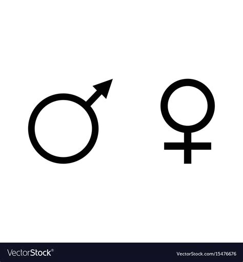 Gender symbols Royalty Free Vector Image - VectorStock