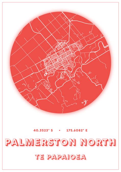 Palmerston North Map Dot | The Map Kiwi