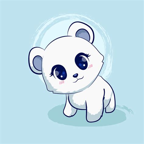 Cute polar bear cartoon illustration 9389134 Vector Art at Vecteezy