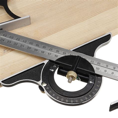 Square Protractor Level Measure Measuring Angle Ruler Set