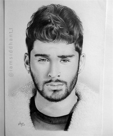 Zayn Malik Portrait Hyper Realistic Portrait Siddhant- Stoned Santa