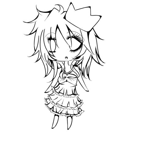 Chibi Outline By Xdreamerx63 On Deviantart