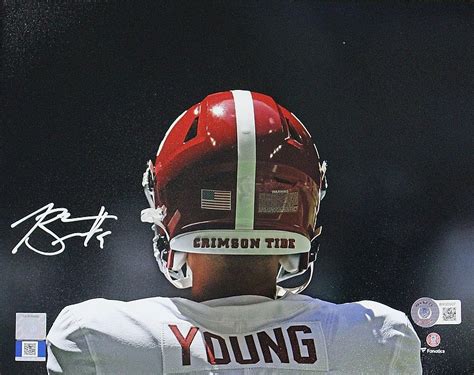 Bryce Young Autographed Alabama Crimson Tide 8x10 Back of Jersey Photo ...