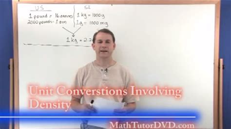 Lesson 9 - Unit Conversions of Density - Unit Conversion Tutor - Math ...