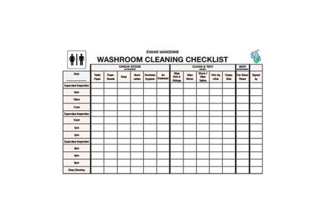 20+ Bathroom Cleaning Schedule Templates - PDF, DOC | Free & Premium ...