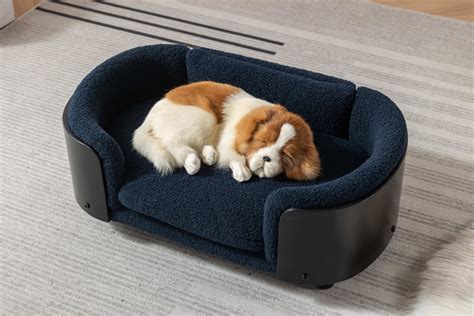 Pet Sofa, Small Size Scandinavian Style Elevated Dog Bed With Solid ...