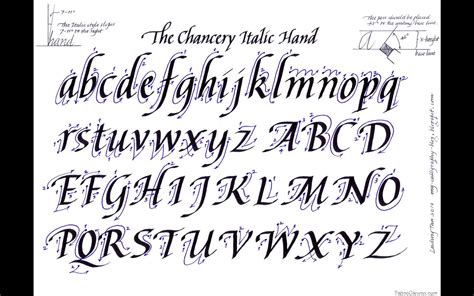 Tattoo Fonts Cursive Fancy Calligraphy Letters - Ivory Pirate