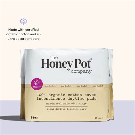 Bladder Leakage Pads with Wings | Pads for Urine Leakage – The Honey ...