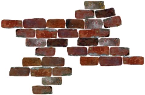 Download Ftestickers Background Overlay Wall Brick Cartoon Bricks