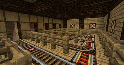 Wooden Styled Minecart Station! Minecraft Map