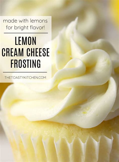 Lemon Cream Cheese Frosting - The Toasty Kitchen