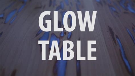 DIY Glow-in-the-dark Table