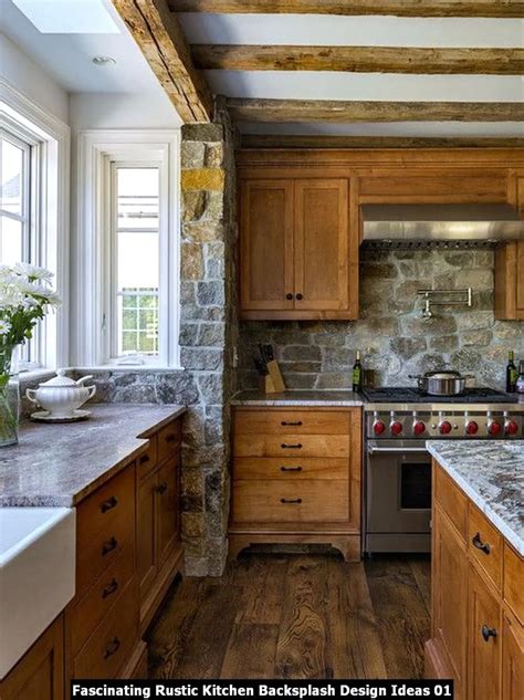 Fascinating Rustic Kitchen Backsplash Design Ideas - PIMPHOMEE