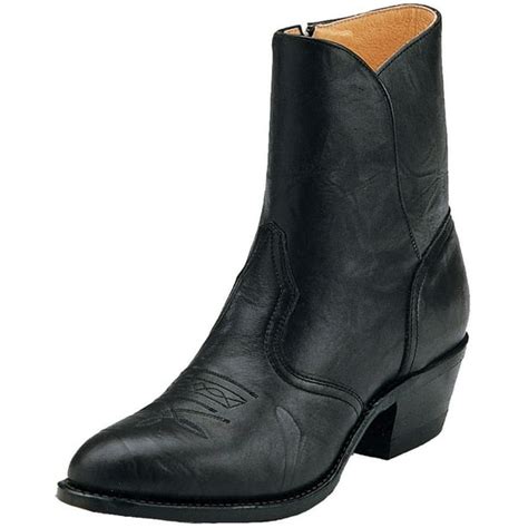 Boulet - Boulet Western Boots Mens Cowboy Leather Ankle Zip Sporty ...