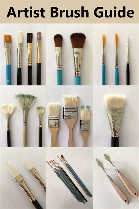 Beginners guide types of oil painting brushes – Artofit