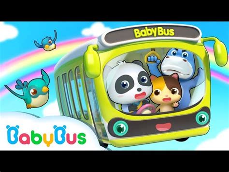 Baby Panda Bus Driver | Wheels on the Bus | Number Song, Car Song ...