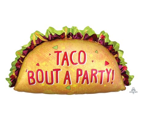 Taco Balloon Taco Party Fiesta Party Decorations Taco Bout - Etsy