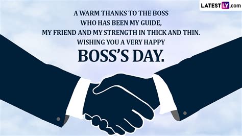 Happy Boss’ Day 2022 Wishes & Greetings: Thank You Messages, National ...