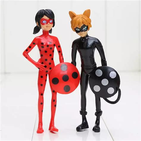 Ladybug Pcs Action Figure And Cat Noir Miraculous Action Figures ...