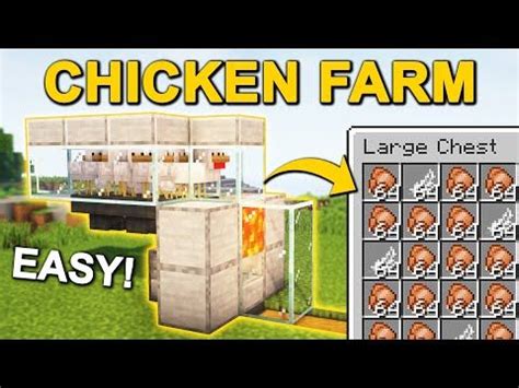 EASY Automatic Chicken Farm in Minecraft 1.20 (Tutorial) | Minecraft ...