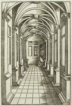 Linear Perspective Drawing Perspective Room, Architecture Antique ...