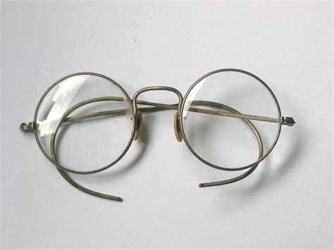 Antique Round Silver Eyeglasses