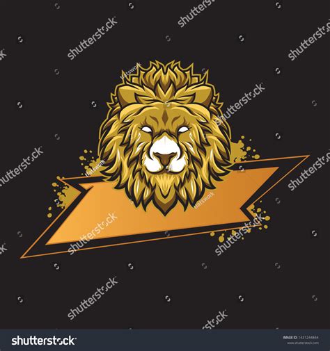 Lion Mascot Gaming Esport Logo Stock Vector (Royalty Free) 1431244844 ...