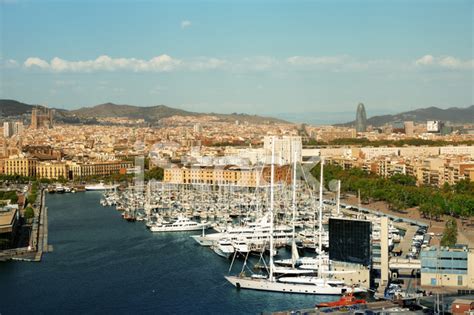 Barcelona Skyline Stock Photo | Royalty-Free | FreeImages