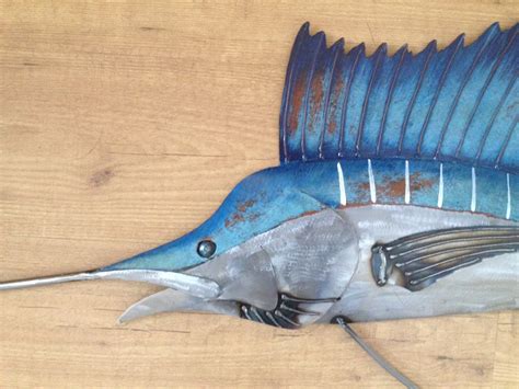 Sailfish Metal 48in Wall Art Fish sculpture SHIPPING FREE in the US