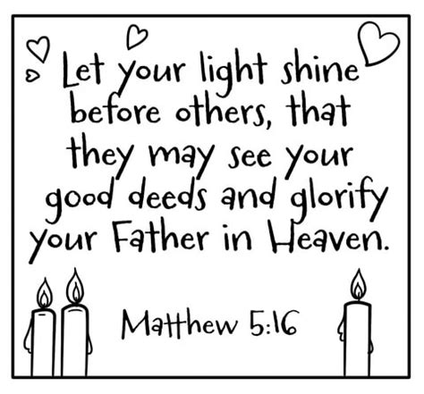 Let Your Light Shine Before Others - Encouraging Christian Note ...