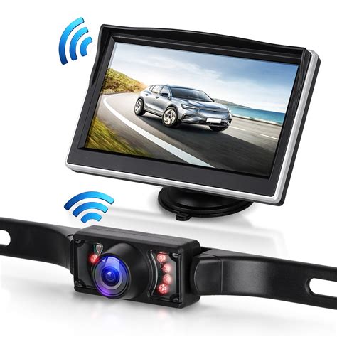 Wireless Backup Camera, 5" Rear View Reversing Car Cam Monitoring ...