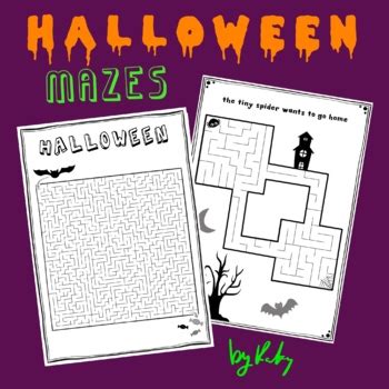 6 Cool Halloween Mazes by Teacher Katys Art Room | TPT