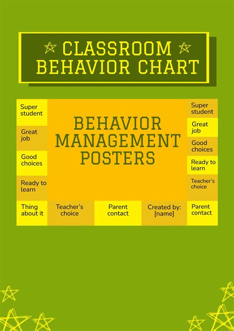 Free Kids Behavior Chart - Download in Word, PDF, Illustrator, PSD ...