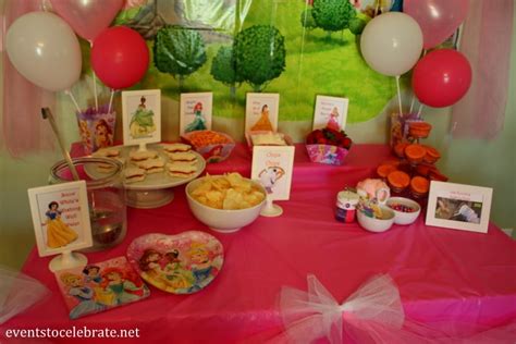 Disney Princess Birthday Party Ideas: Food & Decorations - Party Ideas ...