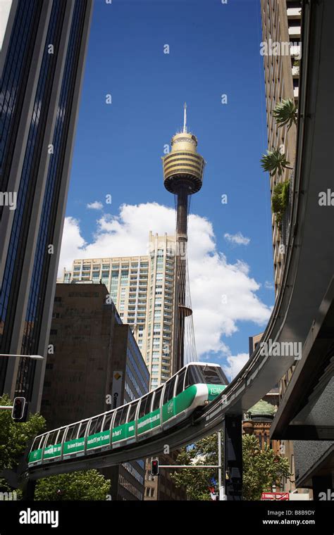 Monorail, Sydney, Australia Stock Photo - Alamy