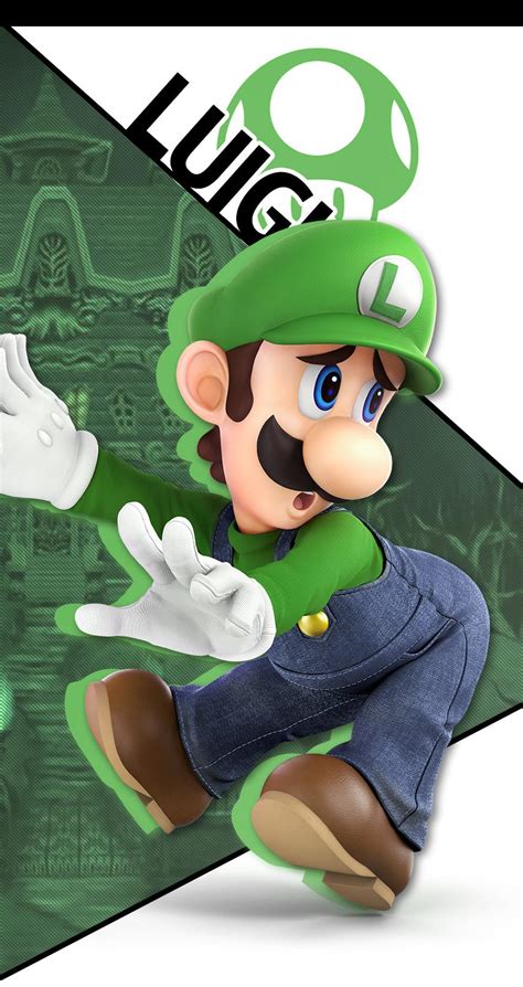 Luigi Smash Bros Ultimate - 852x1608 Wallpaper - teahub.io