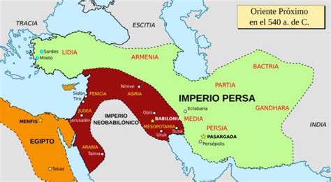 Mapa del Imperio Persa - PreparaNiños.com