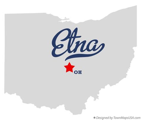 Map of Etna, OH, Ohio