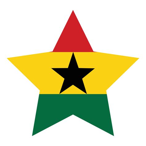 Ghana flag. Flag of Ghana in design shape 24536802 Vector Art at Vecteezy