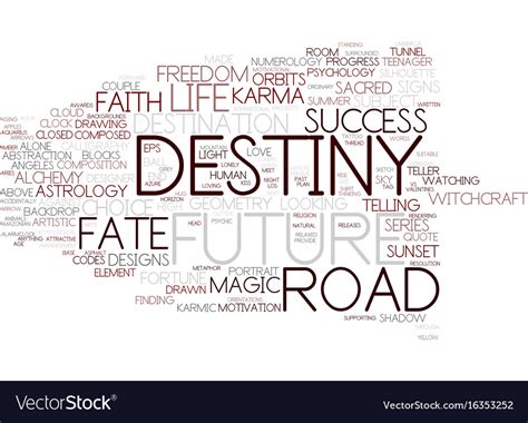 Destiny word cloud concept Royalty Free Vector Image