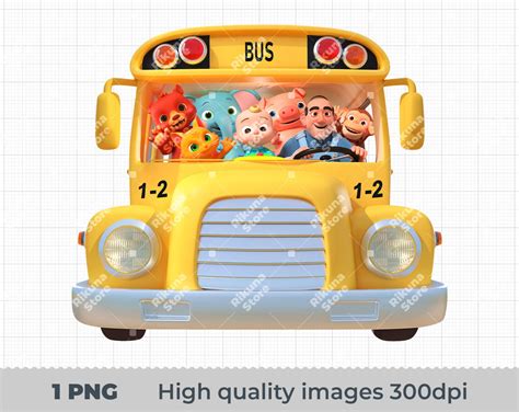 Cocomelon School Bus Clip Art