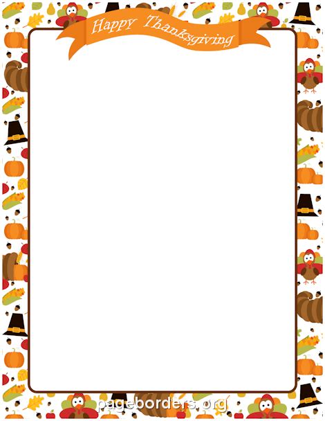 Happy Thanksgiving Clip Art Borders