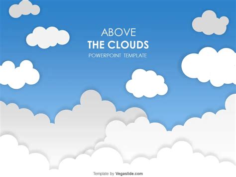 Above the Clouds PowerPoint Template - Vegaslide