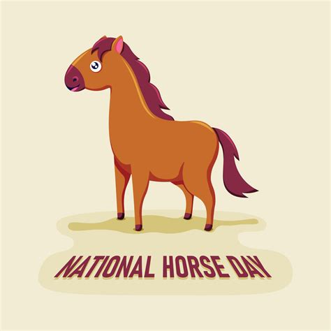 National Horse Day background. 14677239 Vector Art at Vecteezy