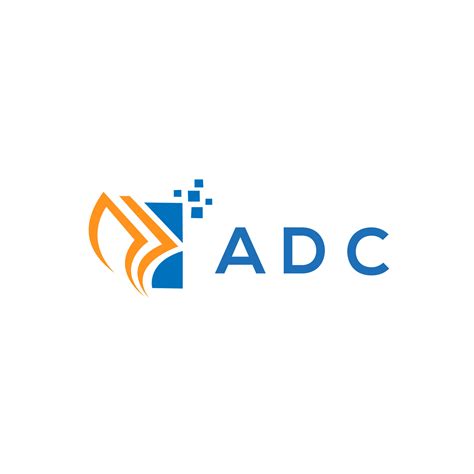 ADC credit repair accounting logo design on white background. ADC ...