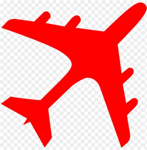 Airplane Silhouette Red PNG Transparent With Clear Background ID 87633 ...