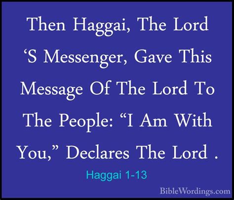 Haggai 1 - Holy Bible English - BibleWordings.com