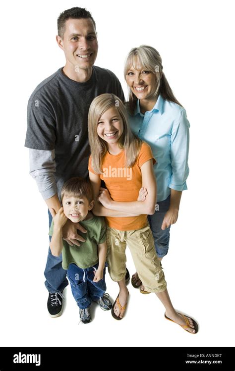 Portrait of a family smiling Stock Photo - Alamy